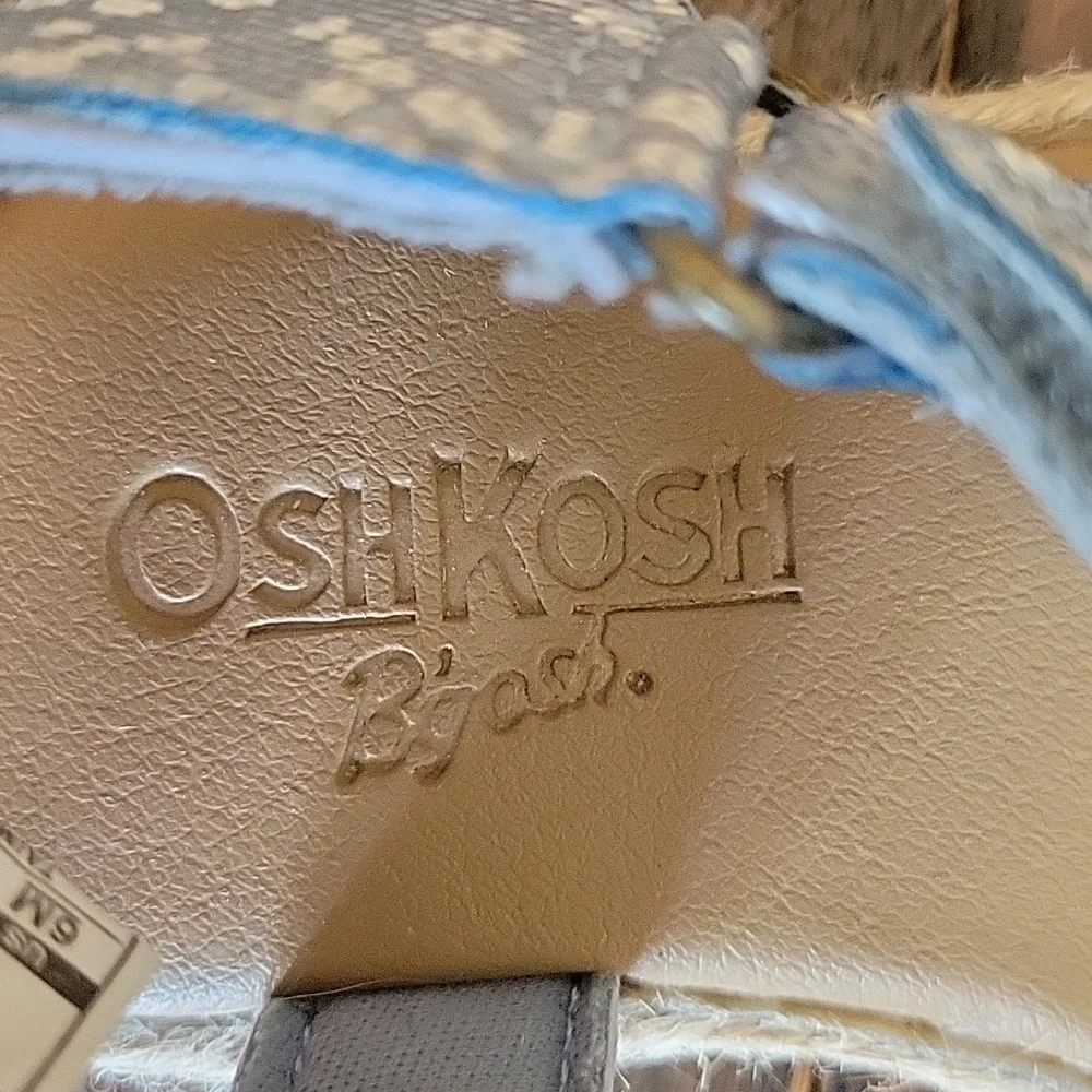 OshKosh B'gosh TAIMI Floral Toddler Sandals Sz 6M